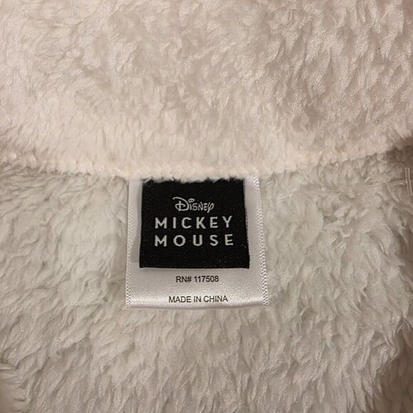 Mickey Mouse Patched Fleece Pullover Sz XS - Picture 7 of 7